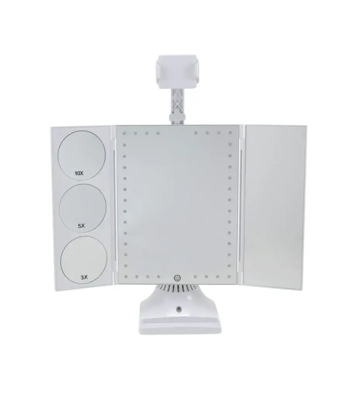 Glo-Tech - Bluetooth Selfie Mirror - White