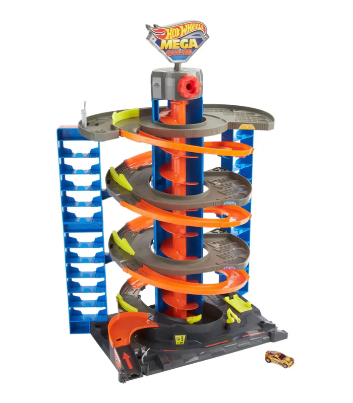 Hot Wheels - City 50 Mega Garage - Blue/Orange