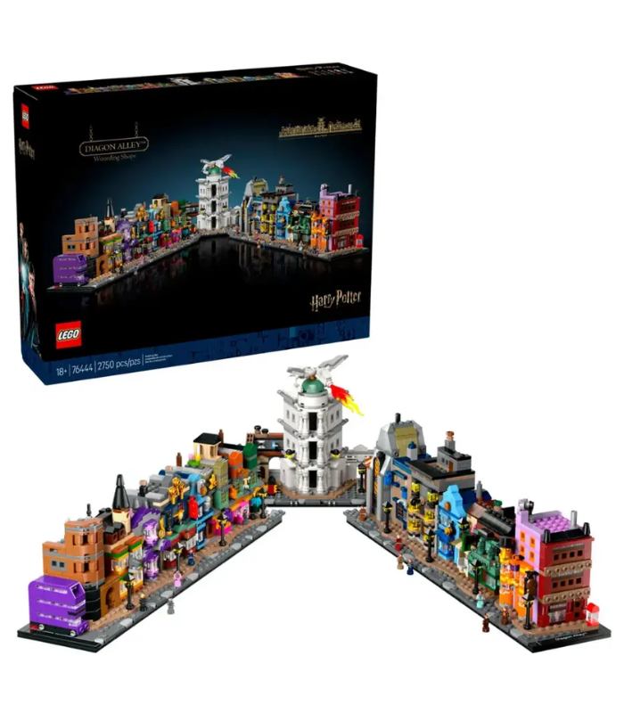 LEGO - Harry Potter Diagon Alley Wizarding Shops Collectible Building Set 76444