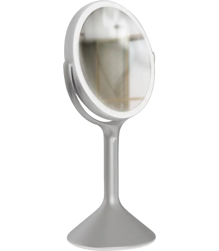 Sharper Image - SpaStudio Vanity 7-Inch LED Mirror - Silver - Open Box - Good