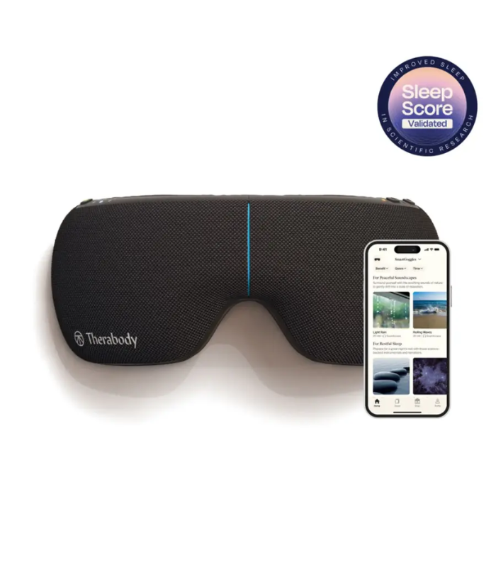 Therabody - SmartGoggles Heated Eye & Temple Massager (2nd Generation) - Black